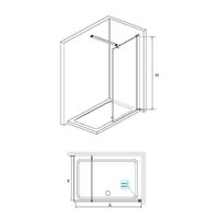 Душевая стенка RGW WA-001 351000112-11 120 (хром/прозрачное стекло) - Превью изображения №2 — Интернет-магазин Time-Shop