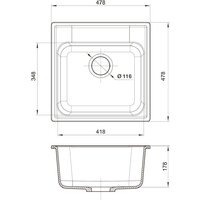Кухонная мойка Reflexion Etude RF0353WH - Превью изображения №7 — Интернет-магазин Time-Shop