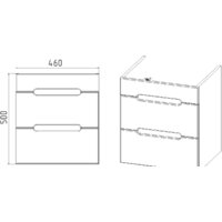  Viant Тумба под умывальник Марсель Como 50 VMAR50CO-T2YP - Превью изображения №4 — Интернет-магазин Time-Shop