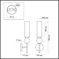 Бра Odeon Light Midcent Lolla 4361/1W - Превью изображения №2 — Интернет-магазин Time-Shop