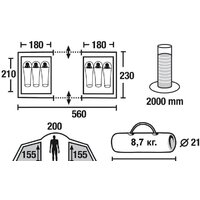 Кемпинговая палатка Green Glade Konda 6 - Превью изображения №7 — Интернет-магазин Time-Shop