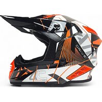 Мотошлем AIM RH855 Carbon Razor RH855R-DWR-XS (XS, белый/красный) - Превью изображения №3 — Интернет-магазин Time-Shop