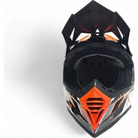 Мотошлем AIM RH855 Carbon Razor RH855R-DWR-XS (XS, белый/красный) - Превью изображения №6 — Интернет-магазин Time-Shop