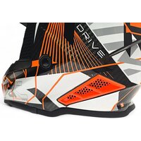 Мотошлем AIM RH855 Carbon Razor RH855R-DWR-XS (XS, белый/красный) - Превью изображения №9 — Интернет-магазин Time-Shop