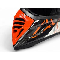 Мотошлем AIM RH855 Carbon Razor RH855R-DWR-XS (XS, белый/красный) - Превью изображения №7 — Интернет-магазин Time-Shop