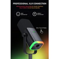 Проводной микрофон FIFINE AM8 (черный) - Превью изображения №10 — Интернет-магазин Time-Shop