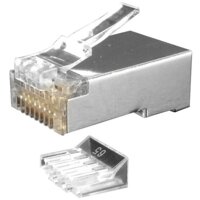 Hyperline PLUG-8P8C-UV-C6-SH-100 RJ45 (100 шт)