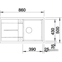 Кухонная мойка Blanco Metra 5 S 525918 (черный) - Превью изображения №2 — Интернет-магазин Time-Shop