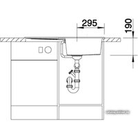 Кухонная мойка Blanco Metra 5 S 525918 (черный) - Превью изображения №4 — Интернет-магазин Time-Shop