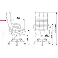 Офисное кресло Бюрократ KB-10 (черный) - Превью изображения №5 — Интернет-магазин Time-Shop