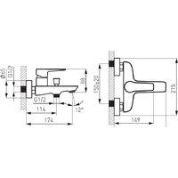 Смеситель Ferro Adore BDR1 - Превью изображения №2 — Интернет-магазин Time-Shop