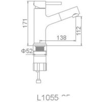 Смеситель Ledeme l1055-25 - Превью изображения №3 — Интернет-магазин Time-Shop