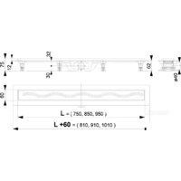 Трап/канал Alcaplast APZ8-950M - Превью изображения №2 — Интернет-магазин Time-Shop