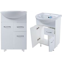  Tivoli Тумба Сити 55 462317 под умывальник Уют 55 (белый) - Превью изображения №2 — Интернет-магазин Time-Shop