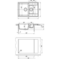 Кухонная мойка Lemark Ramza 9910041 (серый) - Превью изображения №3 — Интернет-магазин Time-Shop