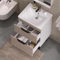  Volna Тумба под умывальник Lotty 60.2Y Миранда (латте, напольная) - Превью изображения №4 — Интернет-магазин Time-Shop