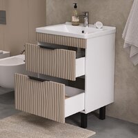  Volna Тумба под умывальник Lotty 60.2Y Миранда (латте, напольная) - Превью изображения №5 — Интернет-магазин Time-Shop