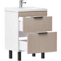  Volna Тумба под умывальник Lotty 60.2Y Миранда (латте, напольная) - Превью изображения №2 — Интернет-магазин Time-Shop