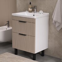  Volna Тумба под умывальник Lotty 60.2Y Миранда (латте, напольная) - Превью изображения №3 — Интернет-магазин Time-Shop