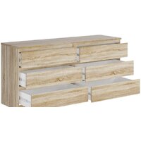Комод Mio Tesoro Мальта 6 ящиков 160x76 2.05.02.060.3 (дуб сонома) - Превью изображения №3 — Интернет-магазин Time-Shop