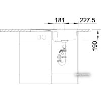 Кухонная мойка Blanco ZIA 45 S (темная скала) [518937] - Превью изображения №4 — Интернет-магазин Time-Shop