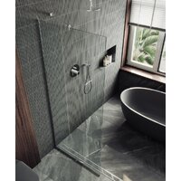 Душевая стенка MaybahGlass 195x109 MGD-677-5у (прозрачное стекло/хром матовый) - Превью изображения №4 — Интернет-магазин Time-Shop