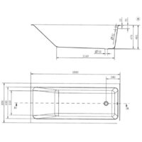 Ванна Cersanit Crea 180x80 - Превью изображения №4 — Интернет-магазин Time-Shop