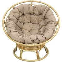 Кресло-качалка Garden Story Папасан Roker D110 вращающееся CV-18H (медовый/бежевый) - Превью изображения №2 — Интернет-магазин Time-Shop