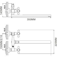 Смеситель Ekko EM2225 - Превью изображения №3 — Интернет-магазин Time-Shop