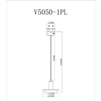 Подвесная люстра Moderli Solumn V5050-1PL - Превью изображения №2 — Интернет-магазин Time-Shop