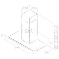 Кухонная вытяжка Elica Galaxy BLIX/A/80 PRF0008948B - Превью изображения №4 — Интернет-магазин Time-Shop