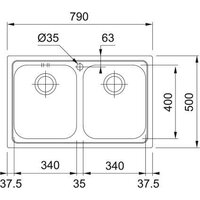 Кухонная мойка Franke Logica LLX 620-79 101.0153.289 - Превью изображения №3 — Интернет-магазин Time-Shop