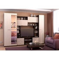 Стенка Стендмебель Марта-М (ясень шимо светлый/ясень шимо темный) - Превью изображения №3 — Интернет-магазин Time-Shop