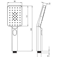 Душевая система  Deante Titanium NAC_D1HT - Превью изображения №2 — Интернет-магазин Time-Shop