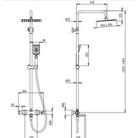 Душевая система  Deante Titanium NAC_D1HT - Превью изображения №4 — Интернет-магазин Time-Shop