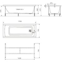 Ванна Maroni Arte 170х75 Щ0000071415 - Превью изображения №5 — Интернет-магазин Time-Shop