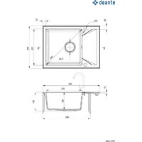 Кухонная мойка Deante ZQJ_T11A - Превью изображения №2 — Интернет-магазин Time-Shop