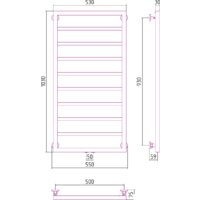 Полотенцесушитель Сунержа Канцлер 1000x500 30-0254-1050 - Превью изображения №3 — Интернет-магазин Time-Shop