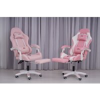 Игровое (геймерское) кресло Calviano 1584 (ткань, розовый) - Превью изображения №12 — Интернет-магазин Time-Shop