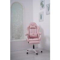 Игровое (геймерское) кресло Calviano 1584 (ткань, розовый) - Превью изображения №9 — Интернет-магазин Time-Shop