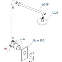 Душевая система  Wasserkraft A12528 - Превью изображения №4 — Интернет-магазин Time-Shop