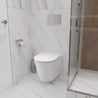 Унитаз подвесной Lauter Longer 2110822 с кнопкой 219703E (круглая, сатин) - Превью изображения №26 — Интернет-магазин Time-Shop