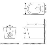 Унитаз подвесной Lauter Longer 2110822 с кнопкой 219703E (круглая, сатин) - Превью изображения №30 — Интернет-магазин Time-Shop