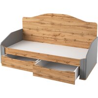 Кровать-тахта Involux Sale 90x200 с ящиками км0144 (серый шифер/дуб натюрель) - Превью изображения №3 — Интернет-магазин Time-Shop