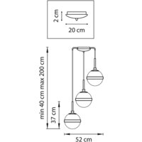 Подвесная люстра Lightstar Globo 813131 - Превью изображения №4 — Интернет-магазин Time-Shop