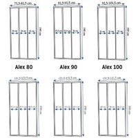 Душевая дверь Rea Alex 100 - Превью изображения №5 — Интернет-магазин Time-Shop