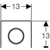 Панель смыва Geberit Sigma 10 HyTouch 116.015.KK.1 (белый/золотистый) - Превью изображения №2 — Интернет-магазин Time-Shop