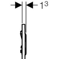 Панель смыва Geberit Sigma 10 HyTouch 116.015.KK.1 (белый/золотистый) - Превью изображения №3 — Интернет-магазин Time-Shop