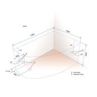 Ванна Triton Кайли 150x100R (с каркасом, экраном и сифоном) - Превью изображения №6 — Интернет-магазин Time-Shop
