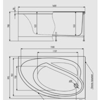 Ванна Alex Baitler Nero L 150х95 - Превью изображения №7 — Интернет-магазин Time-Shop